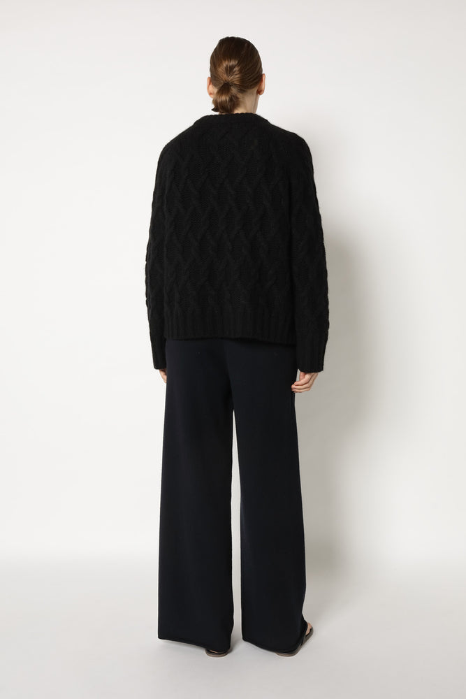 cosy argyle cable jumper