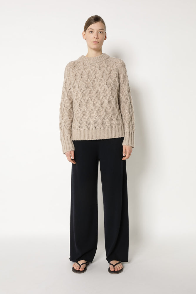 cosy argyle cable jumper