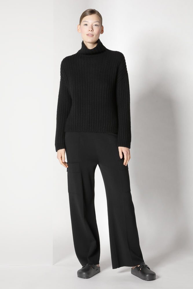 blurry ribbed turtleneck