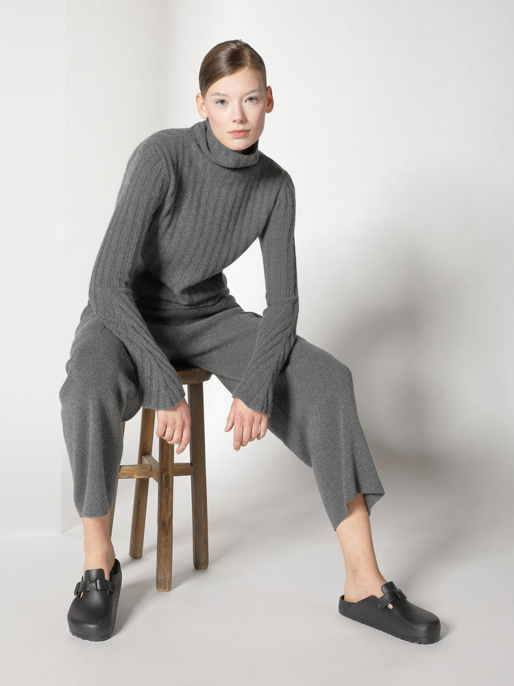 chilly ribbed turtleneck