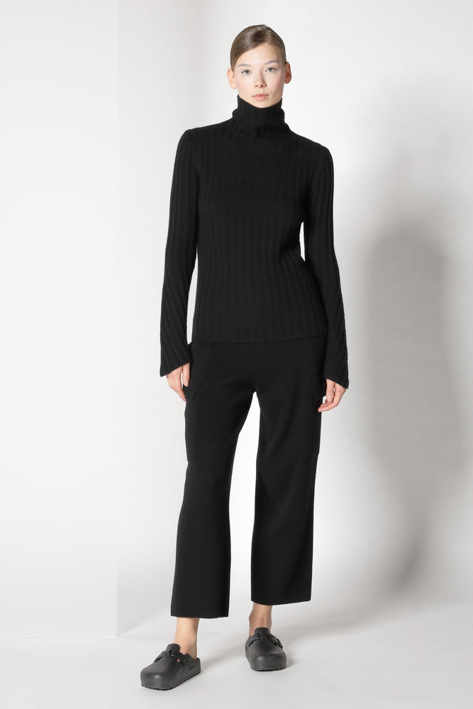 chilly ribbed turtleneck