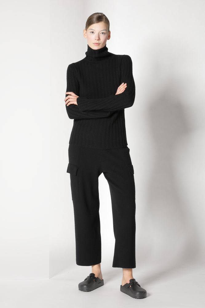 chilly ribbed turtleneck