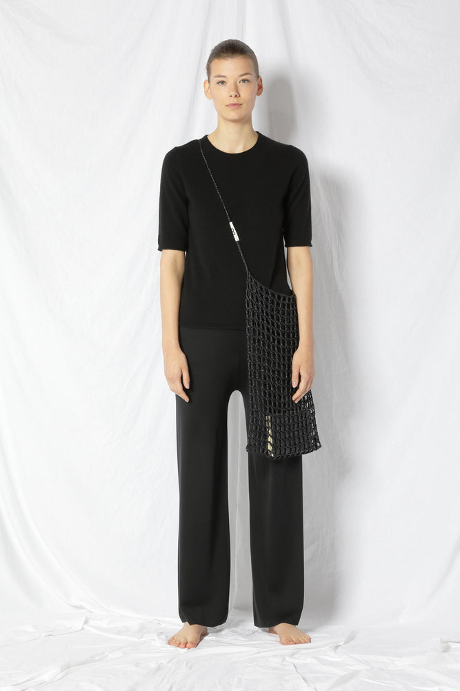 blurry fine crew jumper