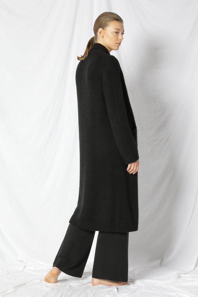 blurry chunky maxi coat