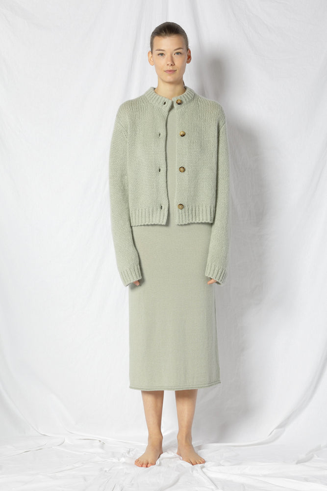 blurry chunky jacket