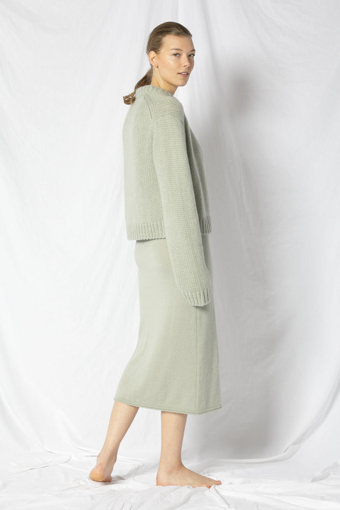 blurry chunky jacket