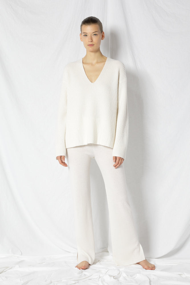 pure icon rib V jumper