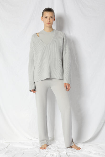 pure icon rib V jumper