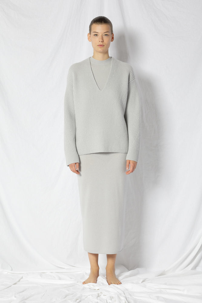 pure icon rib V jumper