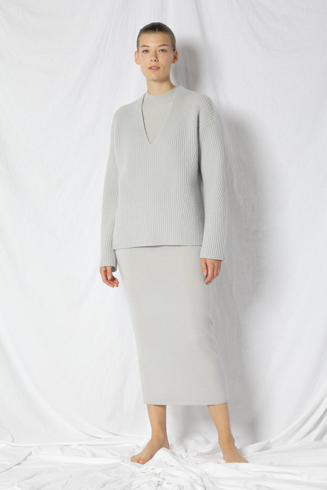 pure icon rib V jumper