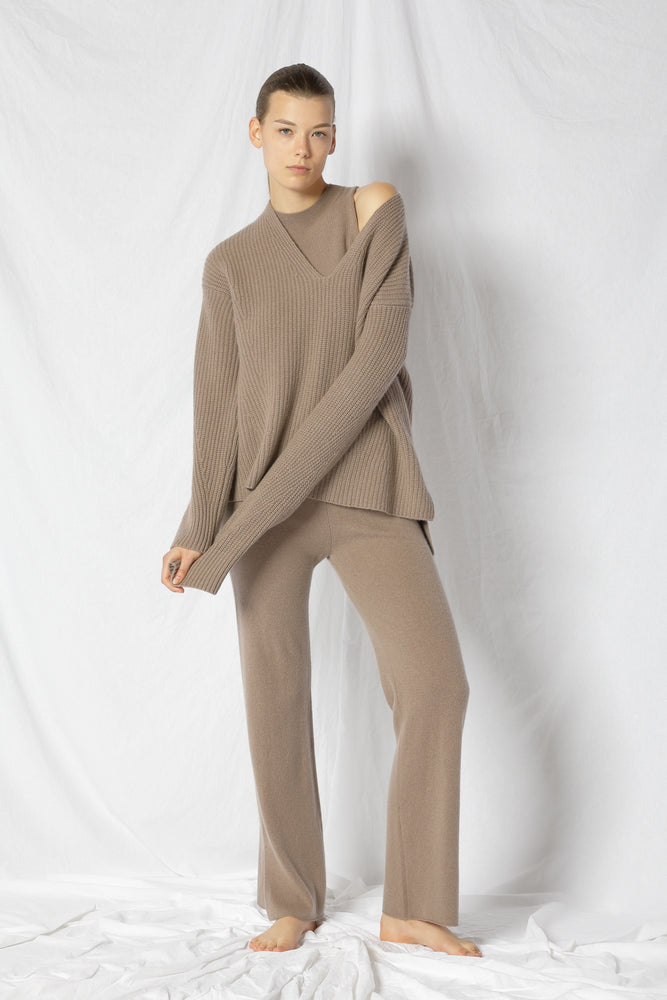 pure icon rib V jumper