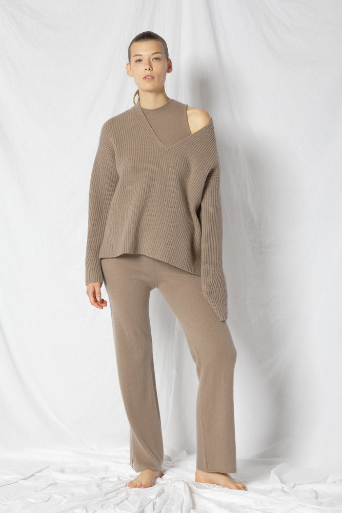pure icon rib V jumper