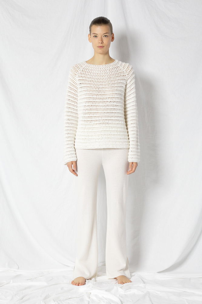 pure icon crochet jumper