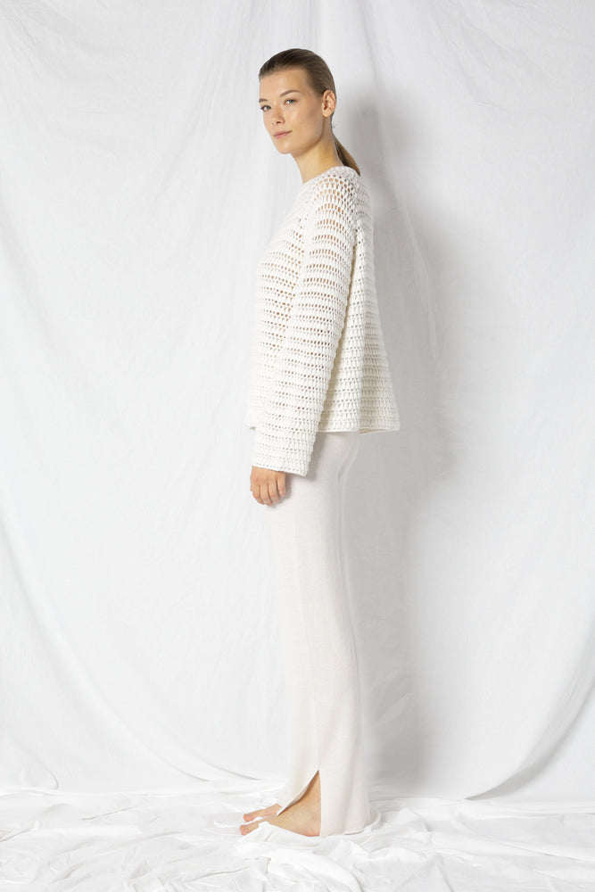 pure icon crochet jumper