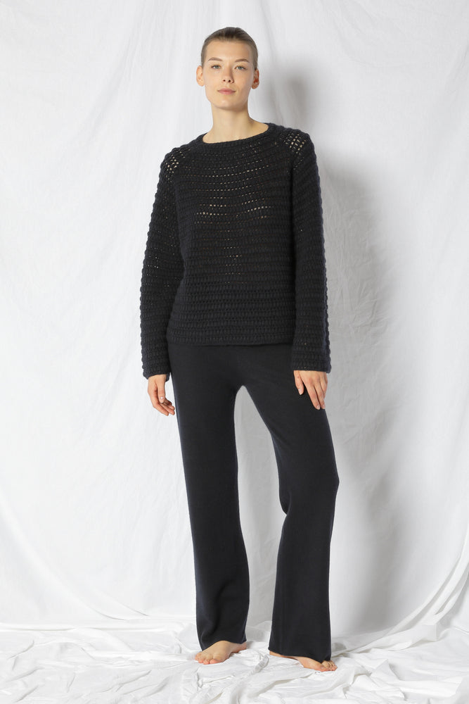 pure icon crochet jumper