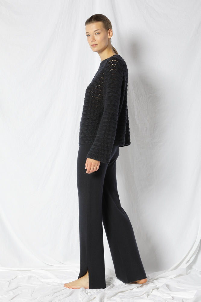 pure icon crochet jumper