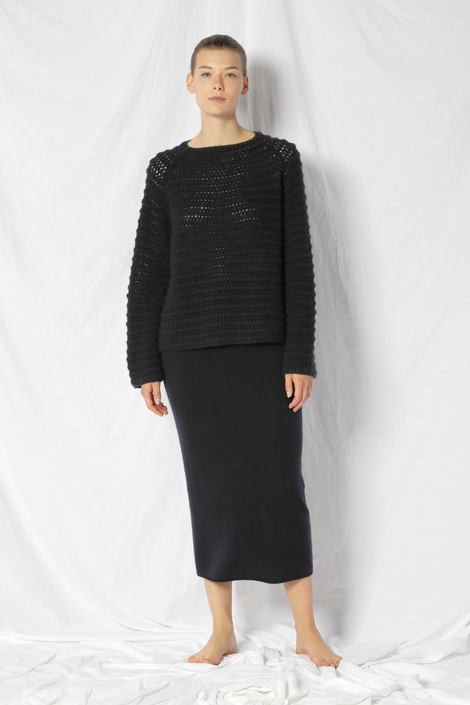 pure icon crochet jumper