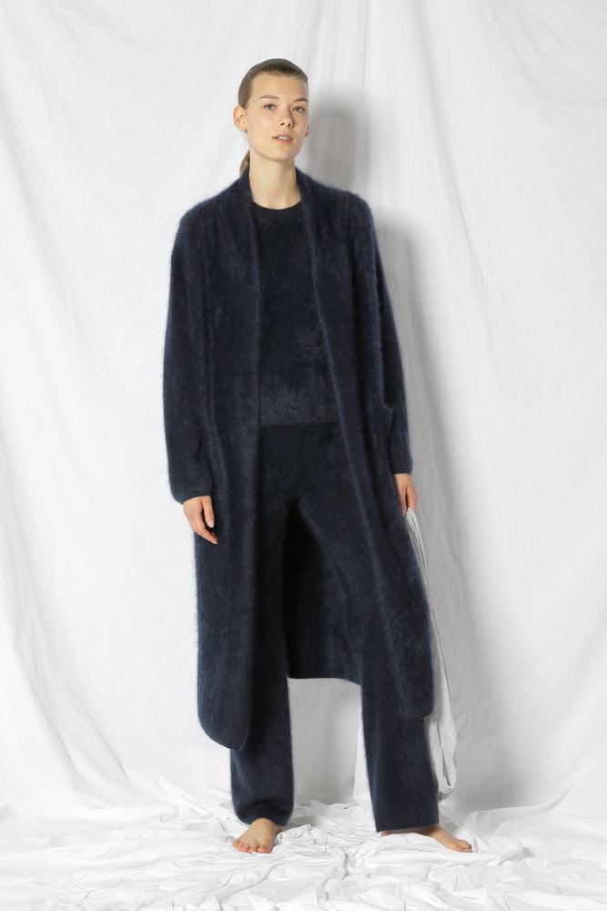 furry maxi coat