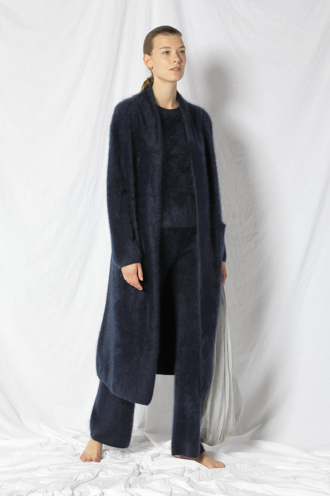 furry maxi coat