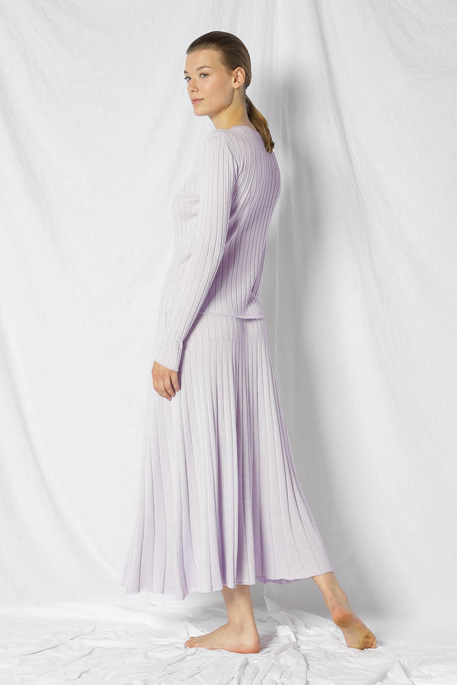 silky rib crew jumper