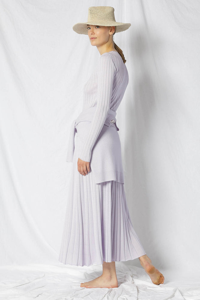 silky rib crew jumper