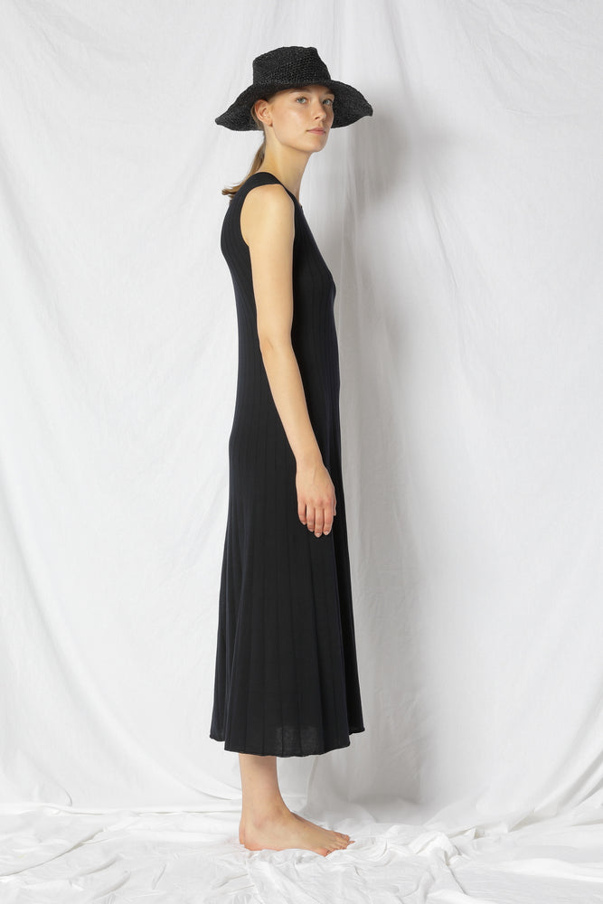 silky rib A dress