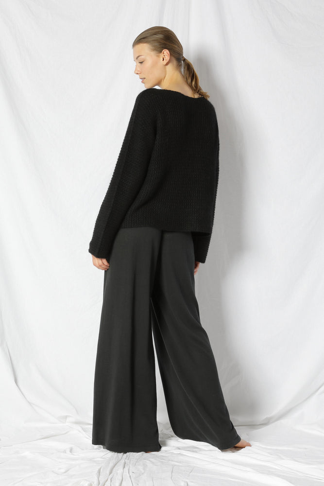 fluffy garter jumper