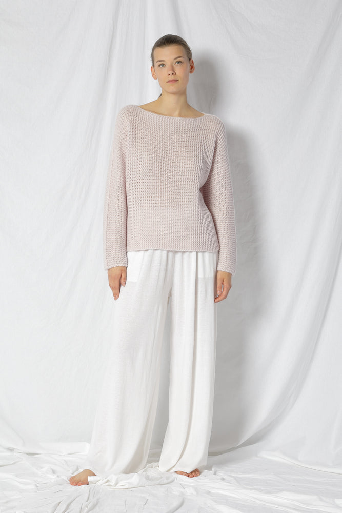 fluffy garter jumper