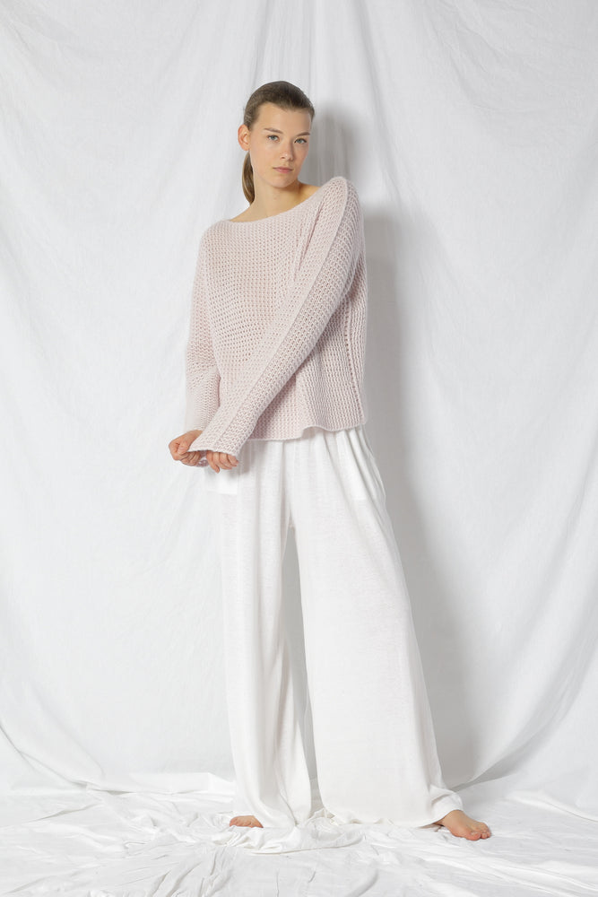 fluffy garter jumper