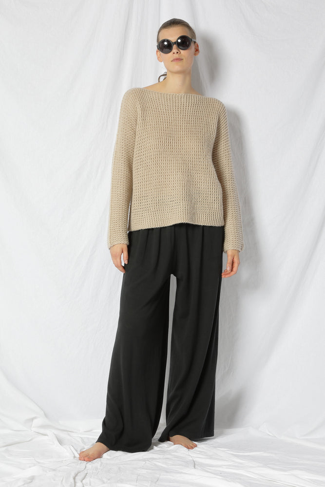 fluffy garter jumper