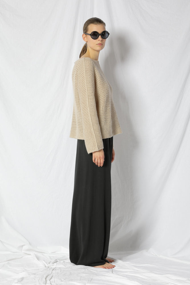 fluffy garter jumper