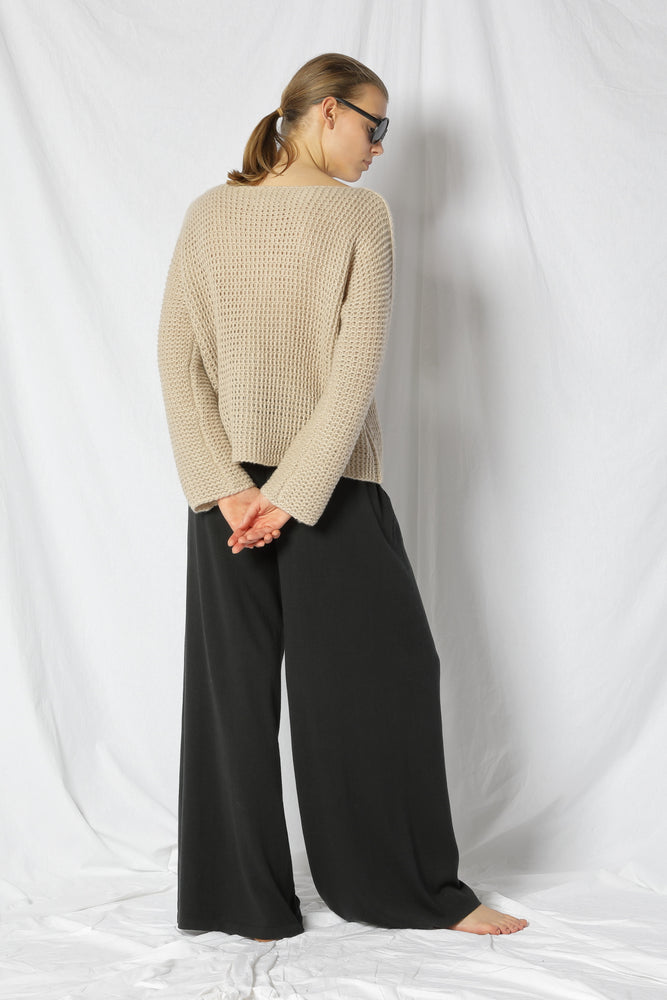 fluffy garter jumper