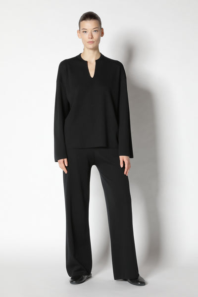 fine interlock slitted jumper