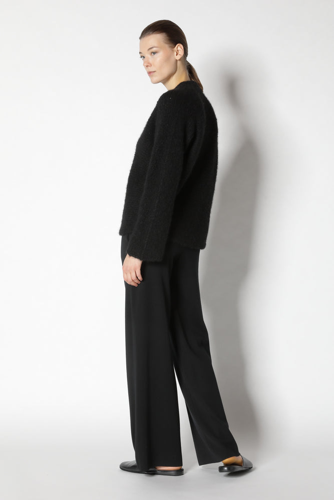 cloudy handknit V jumper