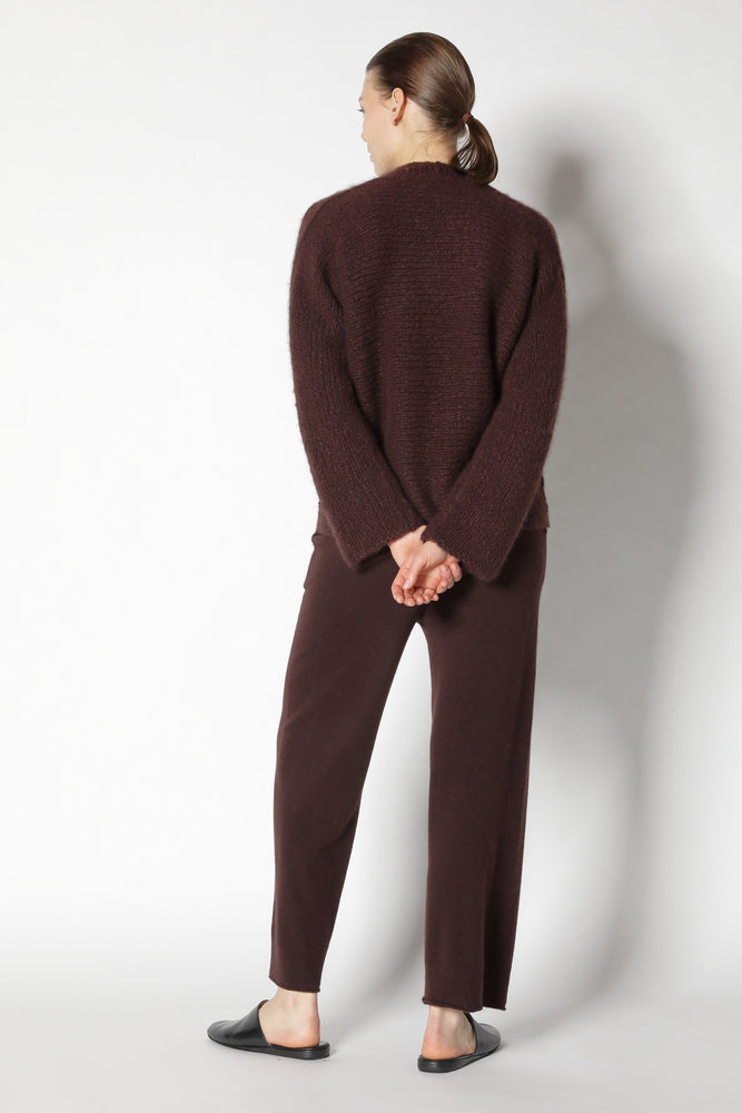 cloudy handknit V jumper