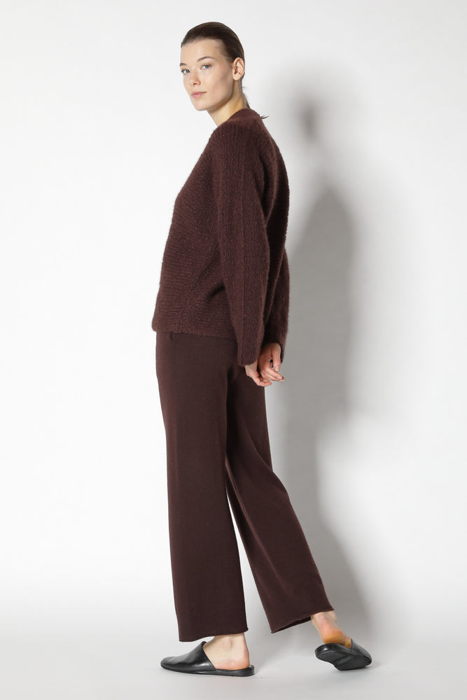 cloudy handknit V jumper