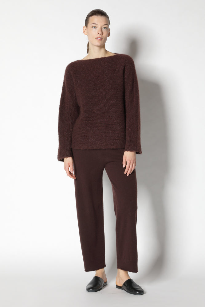 cloudy handknit boatneck jumper