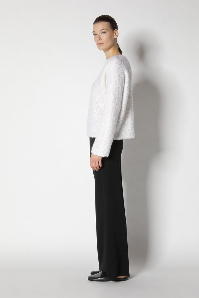 cloudy handknit boatneck jumper