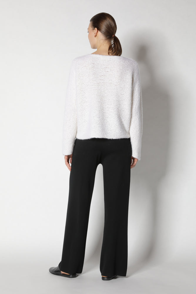 cloudy handknit boatneck jumper