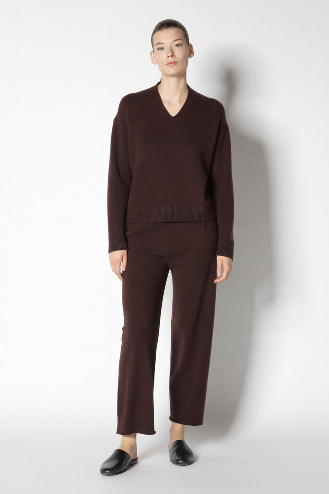 pure cropped V jumper