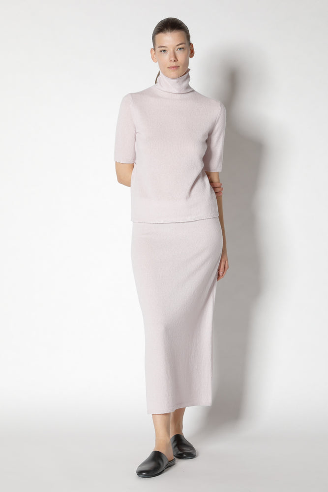 fluffy short sleeve turtle jumper