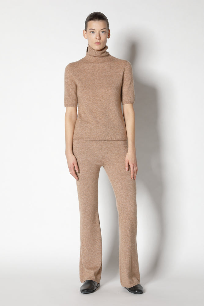 fluffy short sleeve turtle jumper