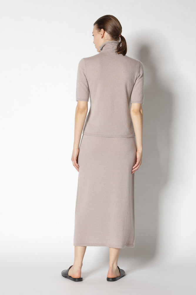 fluffy short sleeve turtle jumper