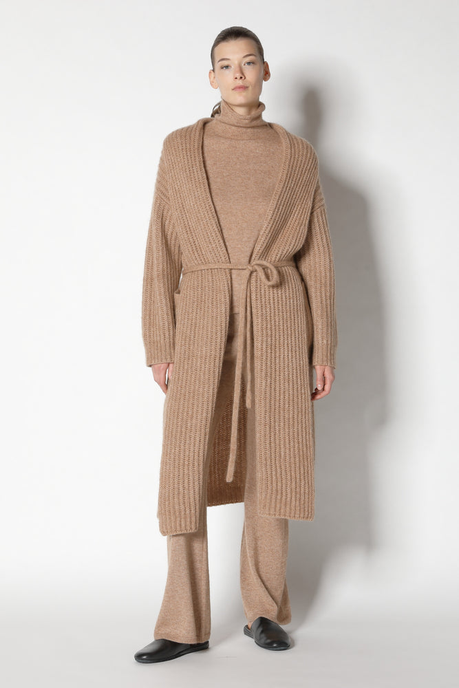 fluffy ribbed coat