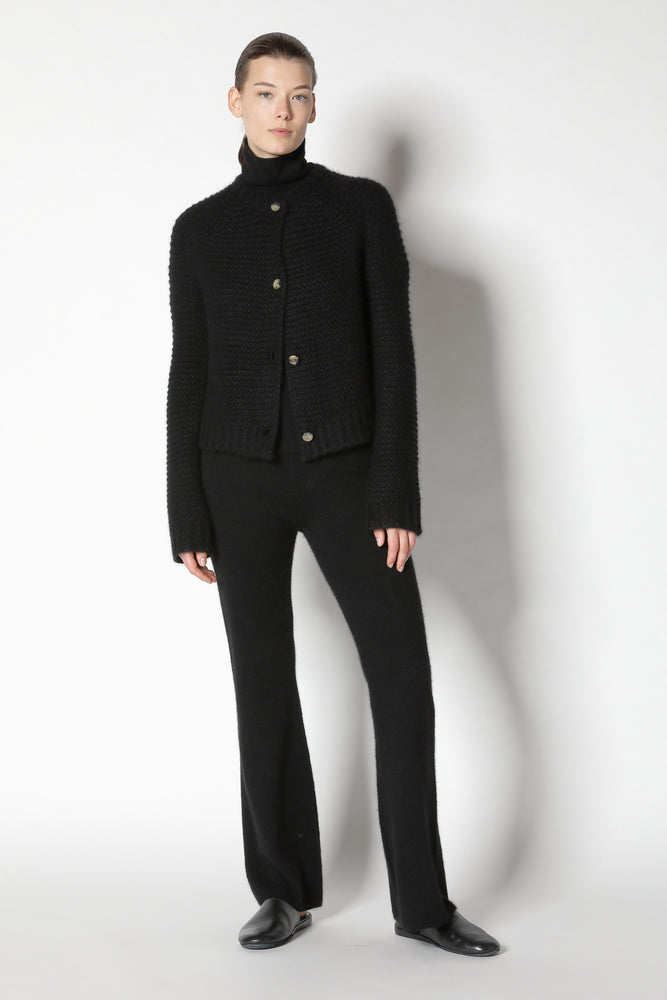 fluffy garter crew jacket