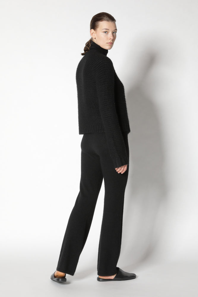 fluffy garter crew jacket