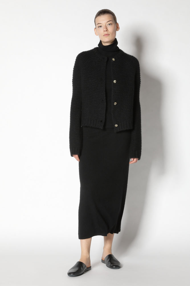 fluffy garter crew jacket