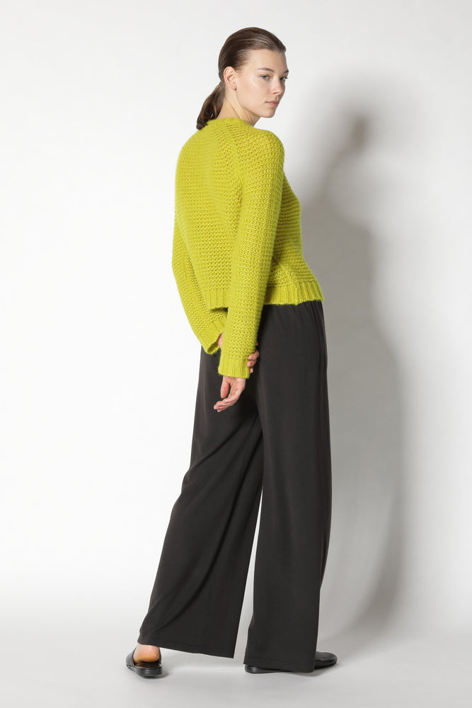 fluffy garter crew jacket