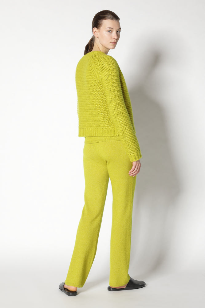 fluffy garter crew jacket