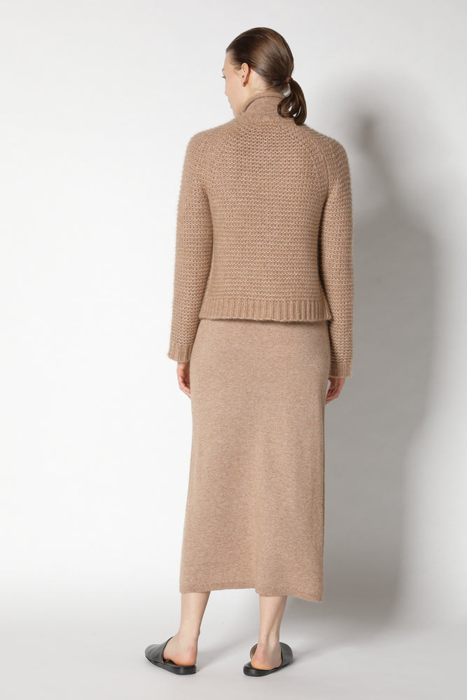 fluffy garter crew jacket